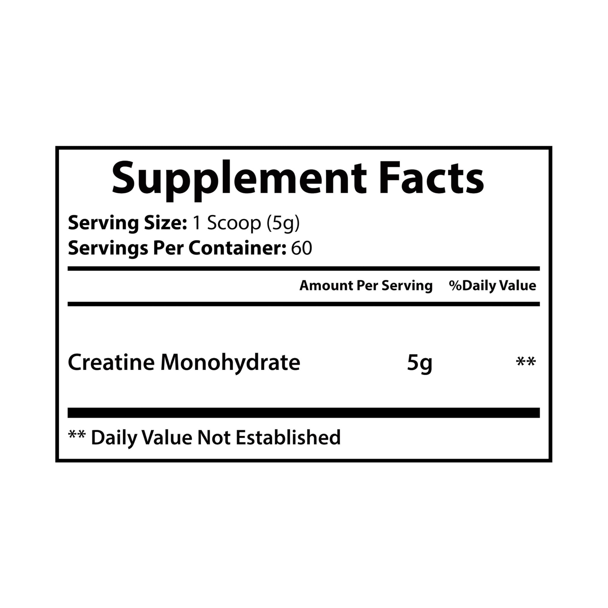 Creasync: Creatine Monohydrate Supplement (300g, 10.58oz)