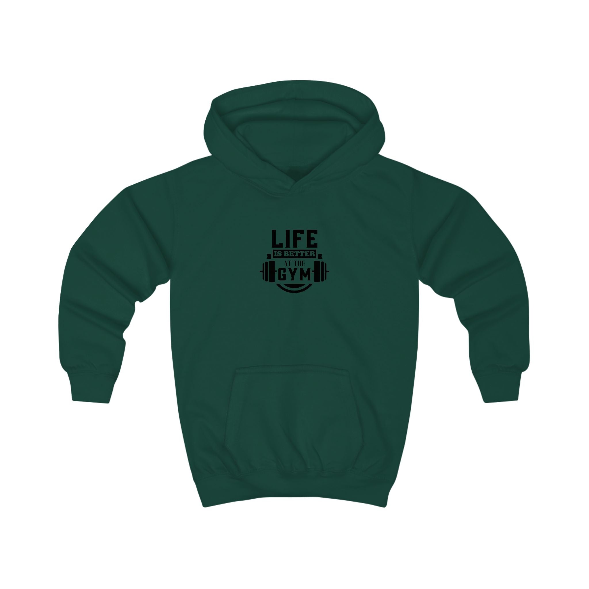 Kids Hoodie - "Life is Better at the Gym" | Nextlevel NIL