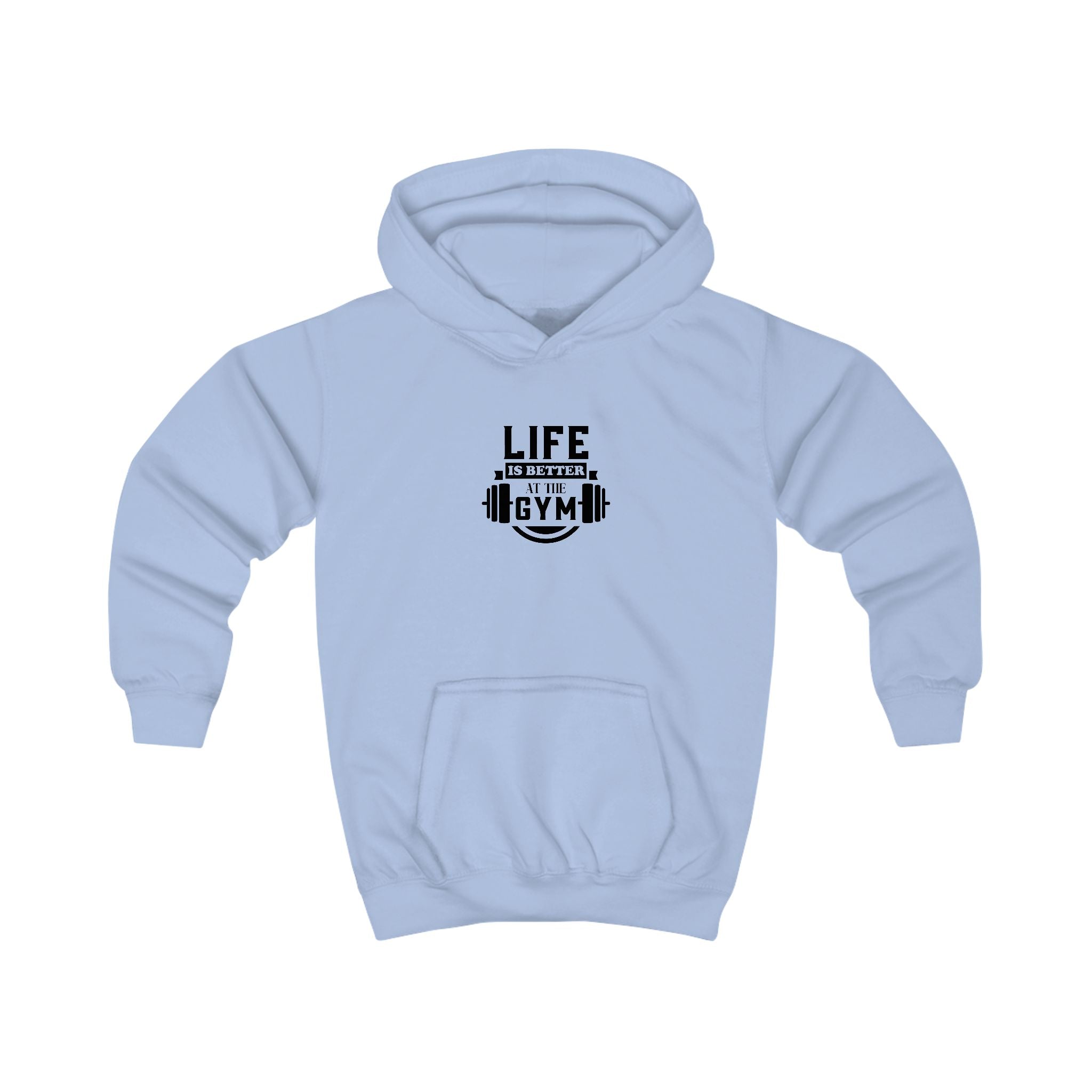 Kids Hoodie - "Life is Better at the Gym" | Nextlevel NIL