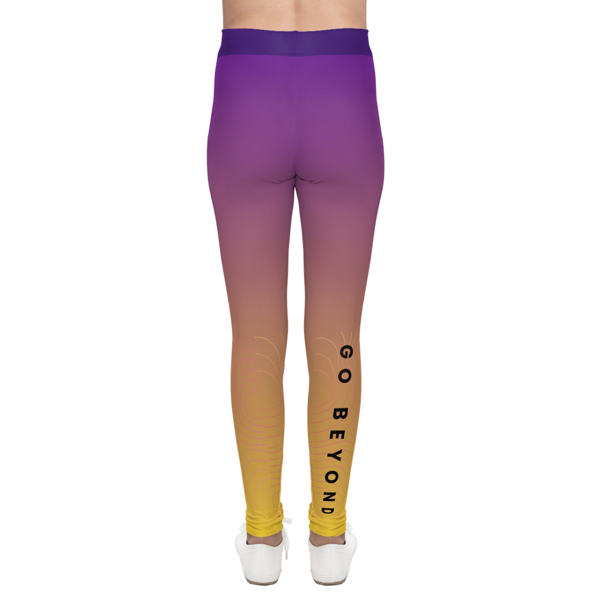 Youth Female Sport Compression Leggings- "Go Beyond" | Nextlevel NIL