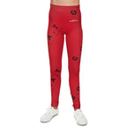 Youth Unisex Sport Compression Leggings- "GOAT" God Over All Things Pattern | Nextlevel NIL