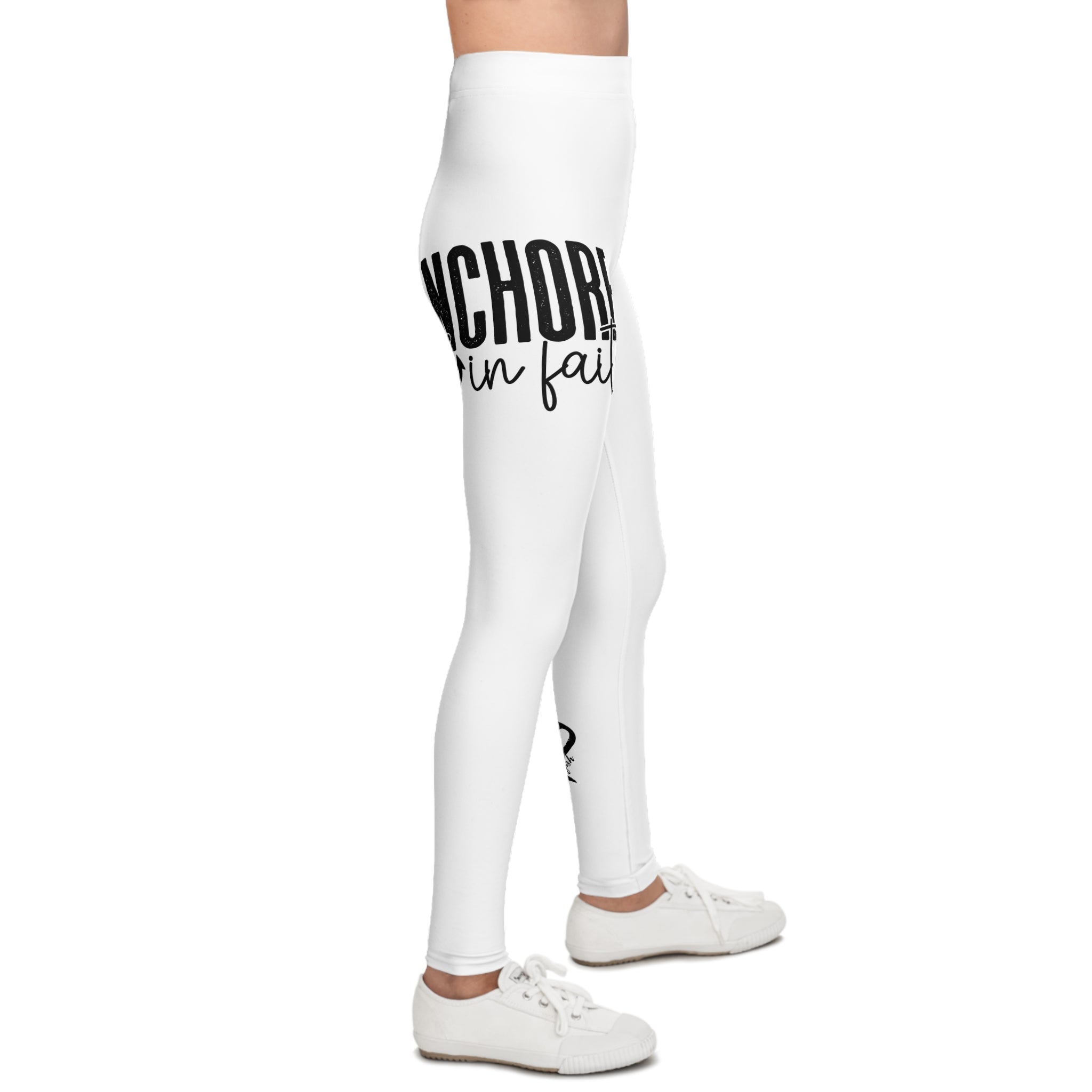 Youth Unisex Sport Compression Leggings- "Anchored In Faith" | Nextlevel NIL