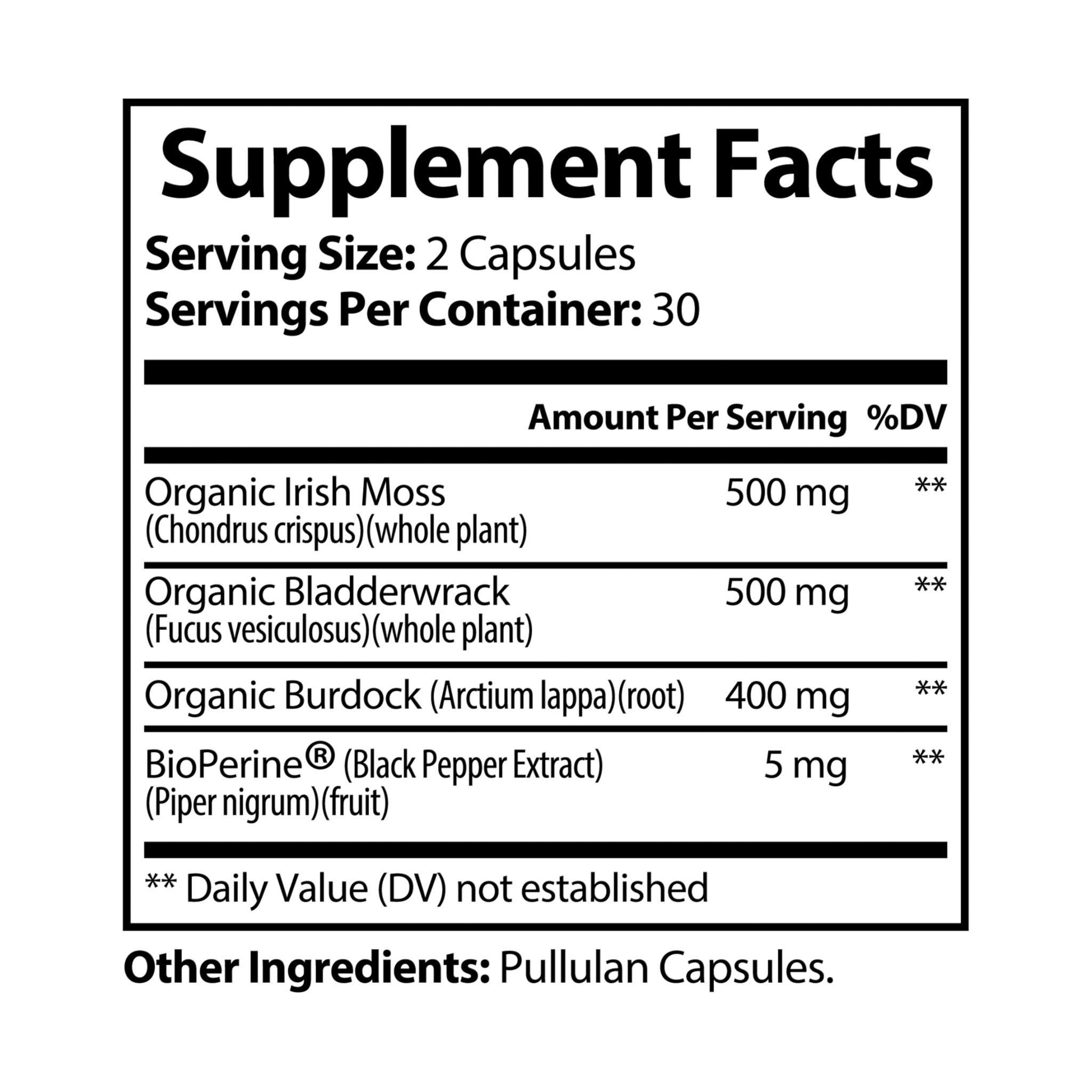 PureMoss: Sea Moss Supplement (60 Capsules)