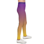 Youth Female Sport Compression Leggings- "Go Beyond" | Nextlevel NIL