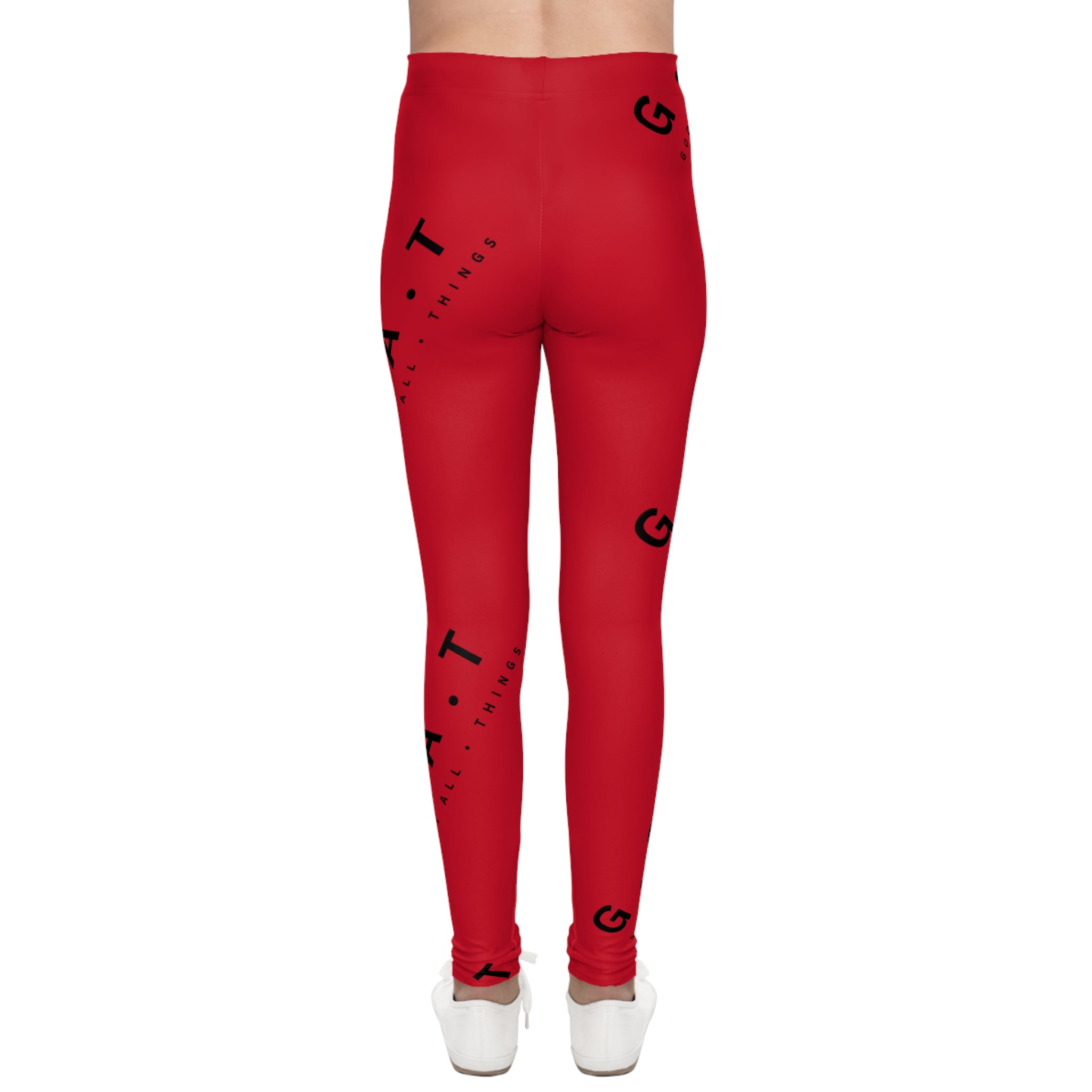 Youth Unisex Sport Compression Leggings- "GOAT" God Over All Things Pattern | Nextlevel NIL