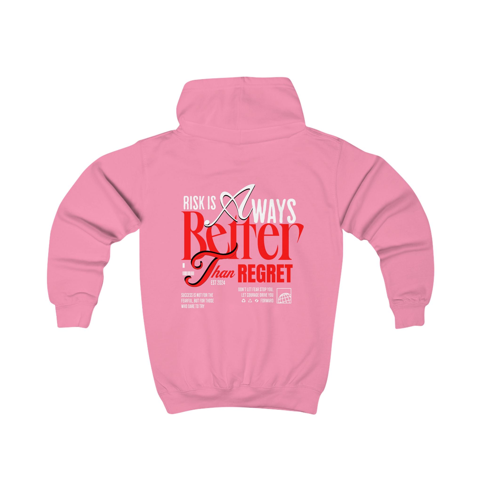 Kids Hoodie - "Risk is Always Better Than Regret" | Nextlevel NIL