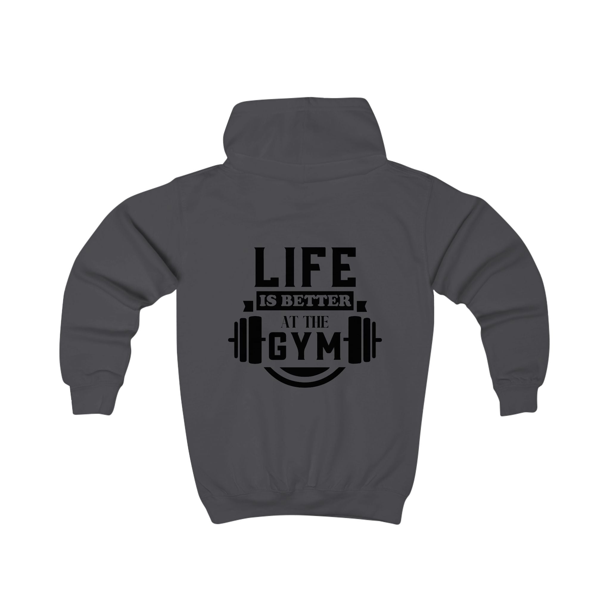 Kids Hoodie - "Life is Better at the Gym" | Nextlevel NIL