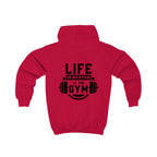 Kids Hoodie - "Life is Better at the Gym" | Nextlevel NIL