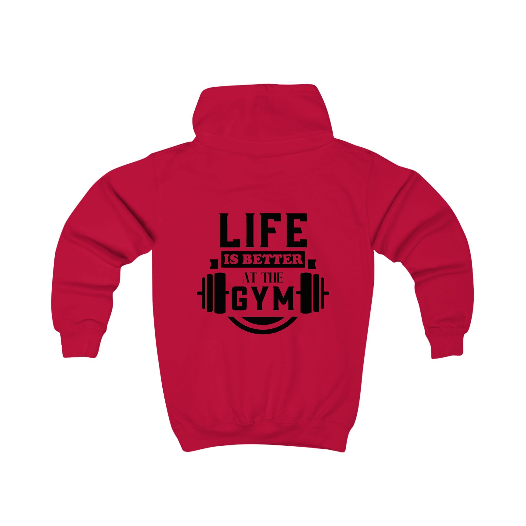 Kids Hoodie - "Life is Better at the Gym" | Nextlevel NIL