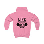 Kids Hoodie - "Life is Better at the Gym" | Nextlevel NIL