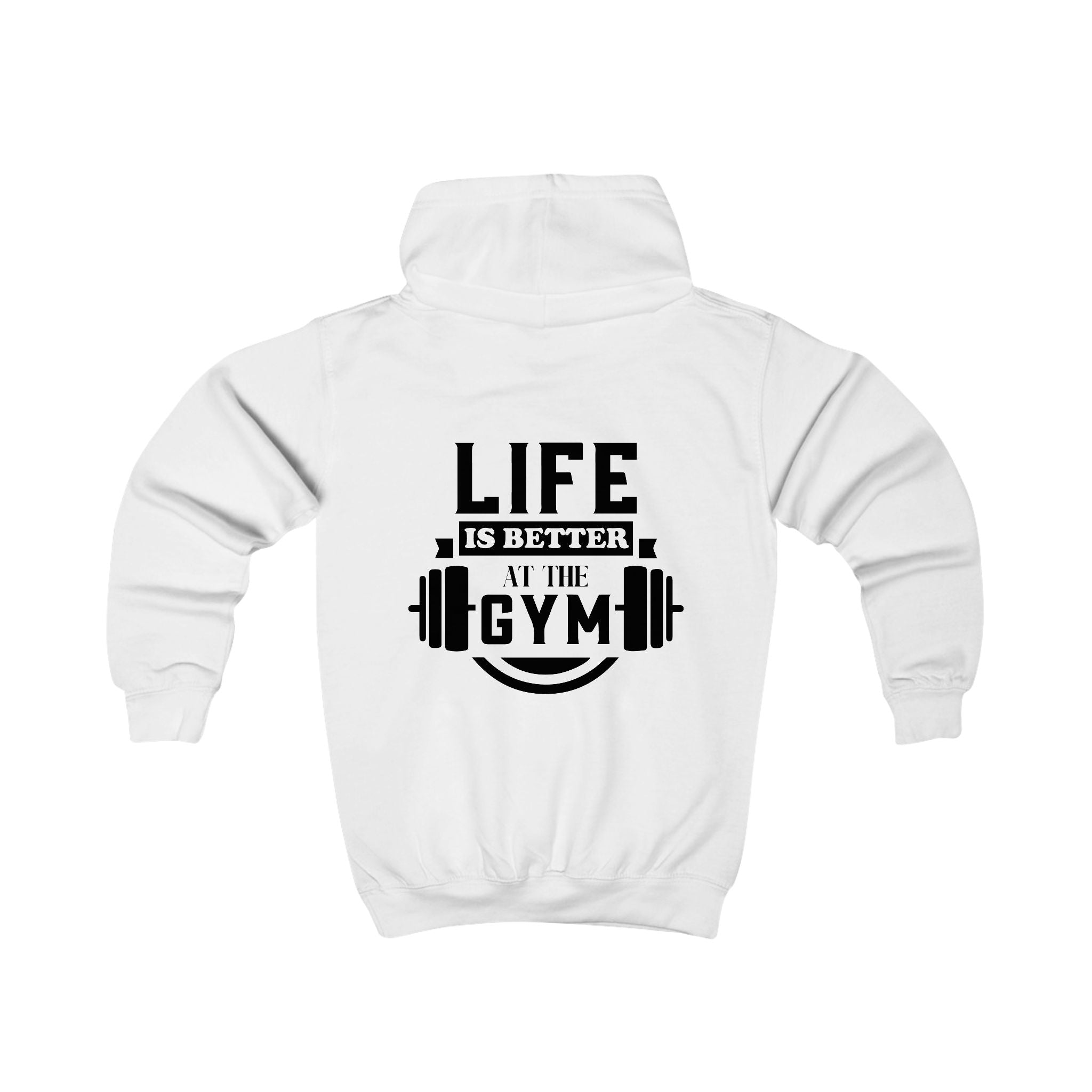 Kids Hoodie - "Life is Better at the Gym" | Nextlevel NIL
