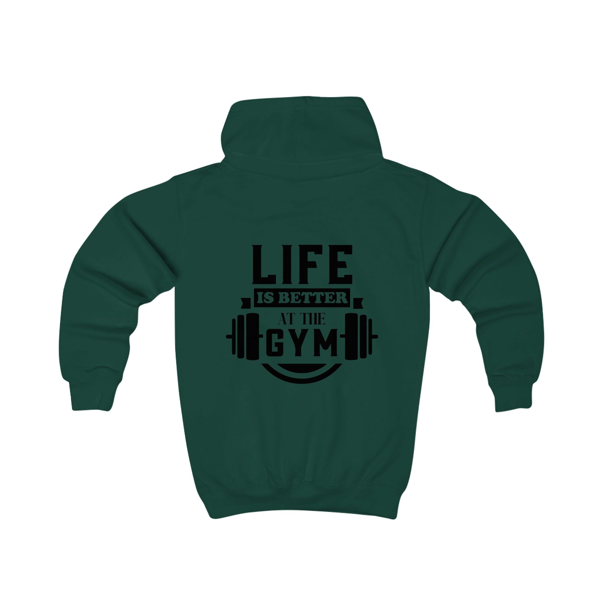 Kids Hoodie - "Life is Better at the Gym" | Nextlevel NIL